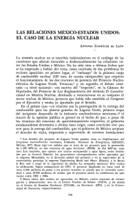 las relaciones méxico-estados unidos: el caso de la energia nuclear