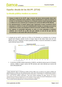 España: deuda de las AA.PP. (2T16)