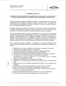 informe de control interno del examen de confiabilidad de los