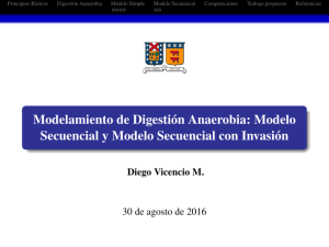 Modelamiento de Digestión Anaerobia: Modelo Secuencial y
