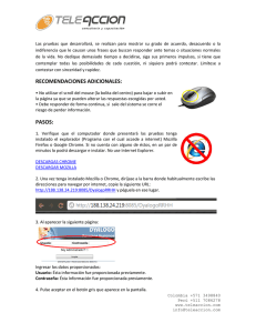 RECOMENDACIONES ADICIONALES: PASOS: