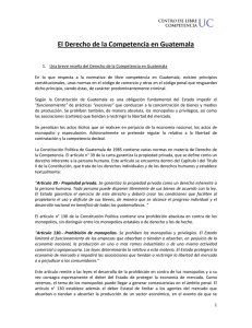 El Derecho de la Competencia en Guatemala