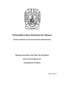licenciado en contaduría pública - Universidad Juárez Autónoma de