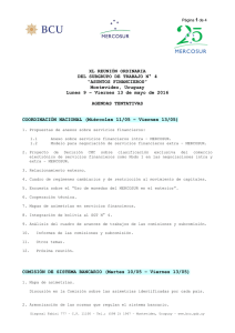 XL REUNIÓN ORDINARIA DEL SUBGRUPO DE - Mercosul SGT-4