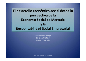 El desarrollo económico-social desde la perspectiva de la