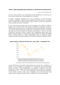 Bolivia mejor preparada para la crisis del capitalismo