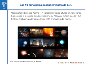 Los 10 principales descubrimientos de ESO