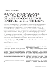 el efecto diferenciado de la financiación pública de la