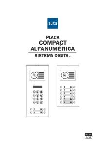 Placa Compact Digital Alfanumérica