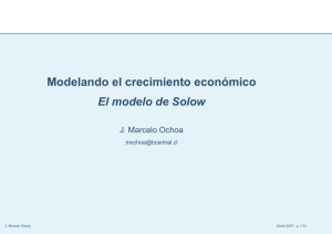 Modelando el crecimiento económico El modelo de Solow