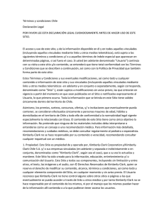 Términos y condiciones Chile Declaración Legal POR FAVOR LEE