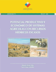 Potencial productivo y económico de sistemas agrícolas con