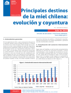 de la miel chilena: evolución y coyuntura