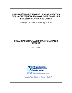 ORGANIZACIN PANAMERICANA DE LA SALUD (OPS/OMS)