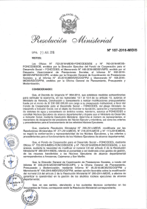 Resolución Ministerial N° 187-2016