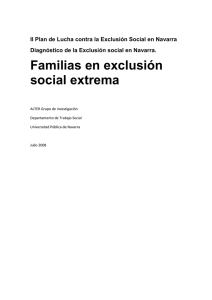 Familias en exclusión social extrema.