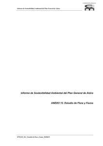 Informe de Sostenibilidad Ambiental del Plan General de Alzira