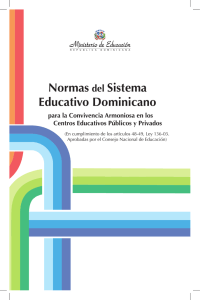 Normas del Sistema Educativo Dominicano