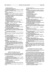 2.- Objeto del contrato - Boletín Oficial de Cantabria