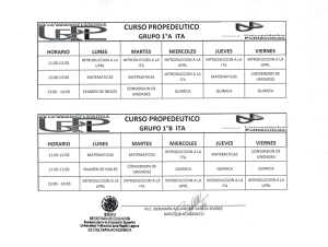 Curso Propedeutico - Universidad Politécnica de la Región Laguna