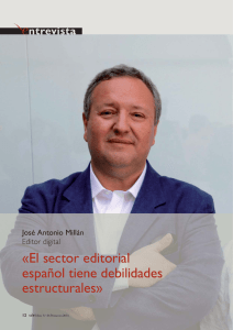 «El sector editorial español tiene debilidades estructurales»