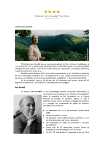 Presentación JG - Jane Goodall Argentina