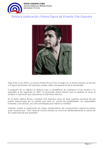 Destaca publicación chilena figura de Ernesto Che Guevara