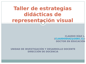 Taller de estrategias didácticas de representación visual