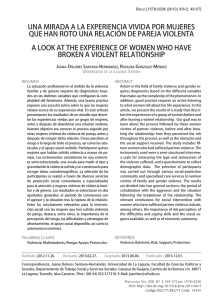 una Mirada a la experiencia ViVida por MujereS que han roto una