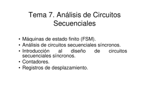Tema 7. Análisis de Circuitos Secuenciales