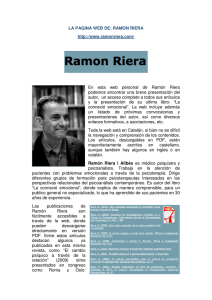 La página web de Ramón Riera