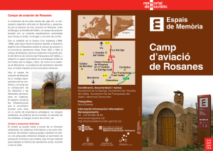 Díptic camp - camp d`aviació de Rosanes