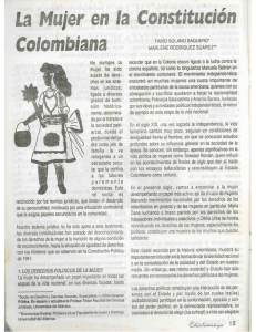 La Mujer en la Constitución Colombiana
