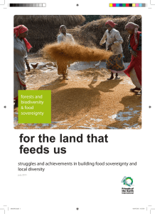 for the land that feeds us - Friends of the Earth International