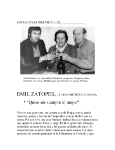 Entrevistas inolvidables: EMIL ZATOPEK