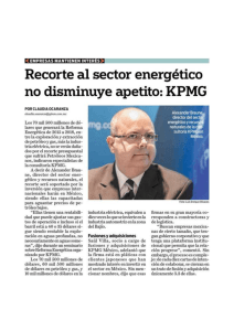 Recorte al sector energético no disminuye apetito: KPMG