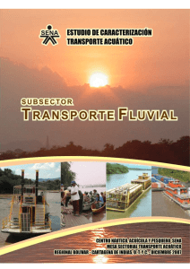 estudio de caracterización transporte fluvial