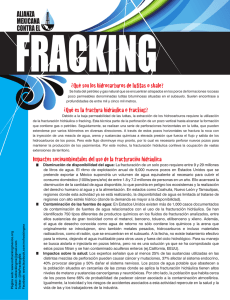 Hoja informativa fracking
