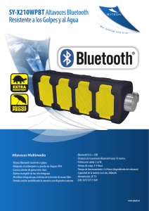 SY·X210WPBT Altavoces Bluetooth Resistente a los Golpes y al Agua