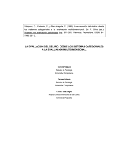 la evaluación del delirio - Universidad Complutense de Madrid