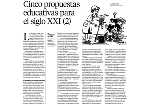 Cinco propuestas educativas para el siglo XXI