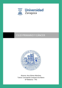 cilio primario y cáncer - Universidad de Zaragoza