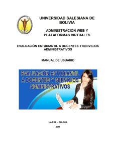 universidad salesiana de bolivia administración web y plataformas