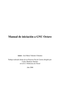 Manual de iniciación a GNU Octave