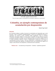 Colombia, un ejemplo contemporáneo de