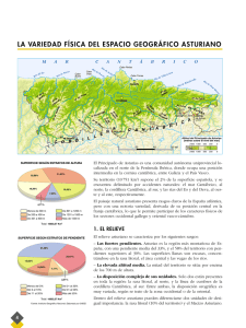la variedad física del espacio geográfico asturiano