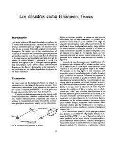 Los desastres como fenómenos físicos