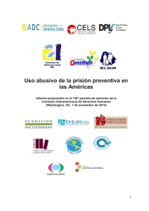 Uso abusivo de la prisión preventiva en las Américas