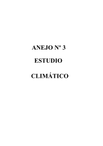 ANEJO Nº 3 ESTUDIO CLIMÁTICO