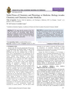 Nobel Prizes of Chemistry and Phisiology or Medicine. Biology